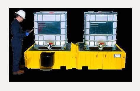 Ultra-IBC Spill Pallet Steel Model Ultra-Twin IBC Spill Pallet - Without Drain