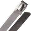 Heavy Duty 300 lb Stainless Steel Cable Ties - 20" - Silver
