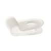 Light Duty Nylon Cable Clamps - 1/8" Wide - 0.13" Diameter - #10 Screw - Natural
