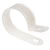Heavy Duty Nylon Cable Clamps - 1" Wide - 1" Diameter - #10 Screw - Natural