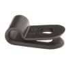 Light Duty Nylon Cable Clamps - 1/8" Wide - 0.13" Diameter - #10 Screw - Black