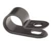Light Duty Nylon Cable Clamps - 5/16" Wide - 0.31 Diameter - #10 Screw - Black