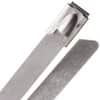 Heavy Duty 300 lb Stainless Steel Cable Ties - 14.5" - Silver