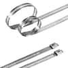 30" 250lb Stainless Ladder Cable Ties - Silver