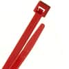 8" Standard Nylon Cable Ties - Red - 40lb