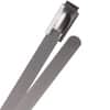 100 lb Stainless Steel Cable Ties - 5" - Silver