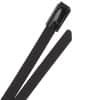 100 lb Stainless Steel Cable Ties - 8" - Black Coated