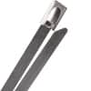 100 lb Stainless Steel Cable Ties - 14.5" - Silver