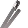 100 lb Stainless Steel Cable Ties - 27" - Silver