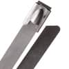 Heavy Duty 300 lb Stainless Steel Cable Ties - 27" - Silver