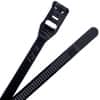 7" - Low Profile Cable Ties - 50 lb Strength - UV Resistant Black