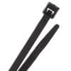 8" UV Resistant Nylon Cable Ties - Black - 18lb