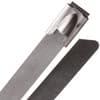 Heavy Duty 300 lb Stainless Steel Cable Ties - 20" - Silver product photo
