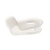 Light Duty Nylon Cable Clamps - 1/8" Wide - 0.13" Diameter - #10 Screw - Natural product photo