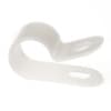 Light Duty Nylon Cable Clamps - 5/16" Wide - 0.31" Diameter - #10 Screw - Natural product photo