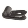 Light Duty Nylon Cable Clamps - 1/8" Wide - 0.13" Diameter - #10 Screw - Black product photo