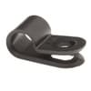 Light Duty Nylon Cable Clamps - 3/16" Wide - 0.19" Diameter - #10 Screw - Black product photo