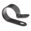 Heavy Duty Nylon Cable Clamps - 3/4" Wide - 3/4" Diameter - #10 Screw - Black product photo