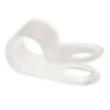 Light Duty Nylon Cable Clamps - 3/16" Wide - 0.19" Diameter - #10 Screw - Natural product photo