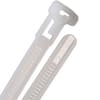 Tab Releasable Nylon Cable Tie - 5" - 50 lb - Natural product photo