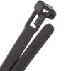 Tab Releasable Nylon Cable Tie - 12" - 50 lb - UV Black product photo
