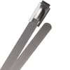 100 lb Stainless Steel Cable Ties - 5" - Silver product photo