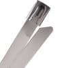 Heavy Duty 300 lb Stainless Steel Cable Ties - 5" - Silver product photo