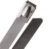 Heavy Duty 300 lb Stainless Steel Cable Ties - 27" - Silver product photo