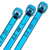 4" Metallic Plastic Cable Ties - Blue product photo
