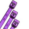4" Metallic Plastic Cable Ties - Purple product photo