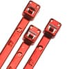 8" Metallic Plastic Cable Ties - Red product photo