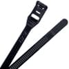 7" - Low Profile Cable Ties - 50 lb Strength - UV Resistant Black product photo