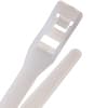 14" - Low Profile Cable Ties - 120 lb Strength - Clear product photo