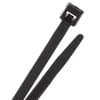 8" UV Resistant Nylon Cable Ties - Black - 18lb product photo