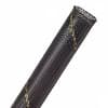 Flexo® PET - 3/4" - UniTrace Gold (Black w/ Gold Mylar Tracer) product photo