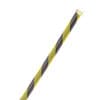 Flexo® PET - 1/8" - Safety Stripe (Black/UV Yellow) product photo