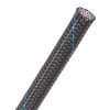Flexo® PET - 1/2" - UniTrace Blue (Black w/ Neon Blue Tracer) product photo