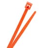 4" Standard Nylon Cable Ties - Orange - 18lb product photo