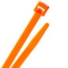 8" Nylon Cable Ties - UV Reactive - Neon Orange - 40lb product photo