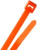 8" Nylon Cable Ties - UV Reactive - Neon Red - 40lb product photo