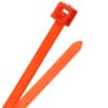 4" Nylon Cable Ties - UV Reactive Neon Red - 18lb product photo