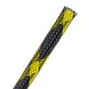 Flexo® PET - 3/8" Black with NEON YELLOW Spyder tracer product photo