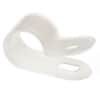 Heavy Duty Nylon Cable Clamps - 3/8" Wide - 0.38" Diameter - #10 Screw - Natural