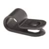 Light Duty Nylon Cable Clamps - 3/16" Wide - 0.19" Diameter - #10 Screw - Black