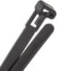 Tab Releasable Nylon Cable Tie - 8" - 50 lb - UV Black