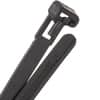 Tab Releasable Nylon Cable Tie - 12" - 50 lb - UV Black