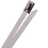 100 lb Stainless Steel Cable Ties - 7.5" - Silver