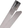 Heavy Duty 300 lb Stainless Steel Cable Ties - 5" - Silver