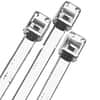 5" Metallic Plastic Cable Ties - Silver