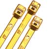 4" Metallic Plastic Cable Ties - Gold